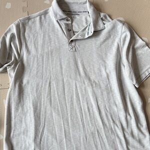 Johnston & Murphy Light Gray Polo Shirt
